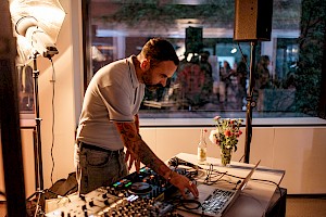 DJ at the opening party