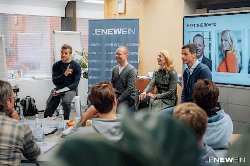 Panel discussion at the JNW Leadership Bootcamp 2023 at OutOfOffice Stuttgart