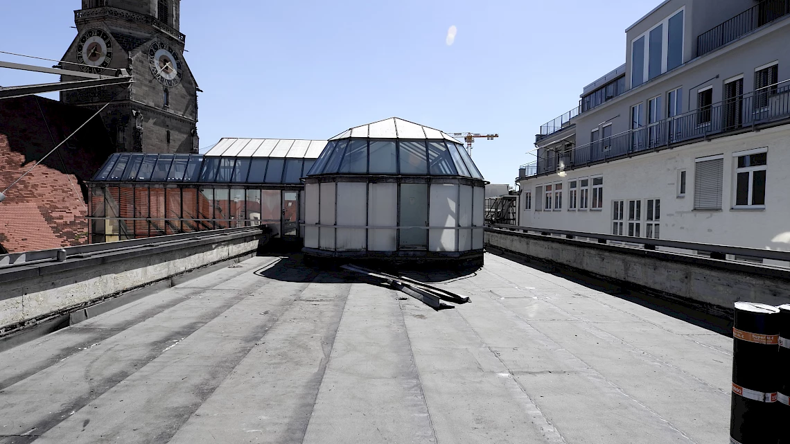 Roof terrace OutOfOffice Stuttgart in the making