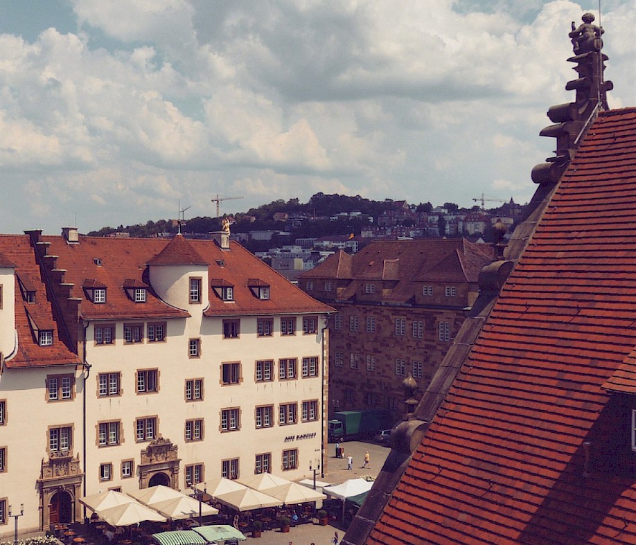Aussicht von unserer Dachterrasse @ OutOfOffice Stuttgart-Mitte