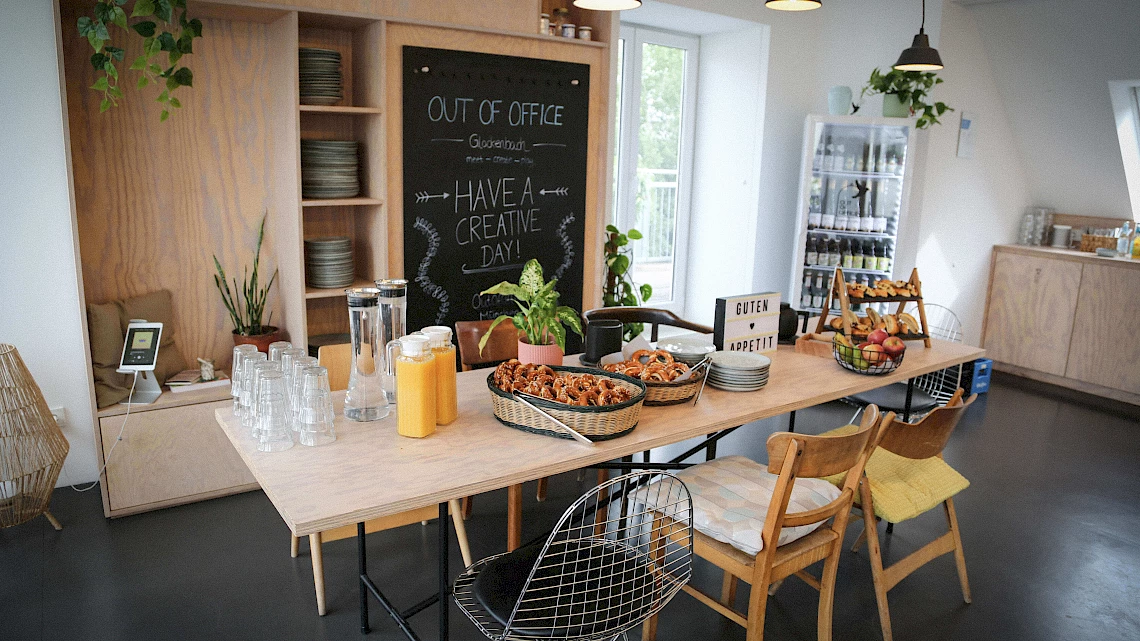 Break room on the fifth floor of the OutOfOffice Glockenbachviertel