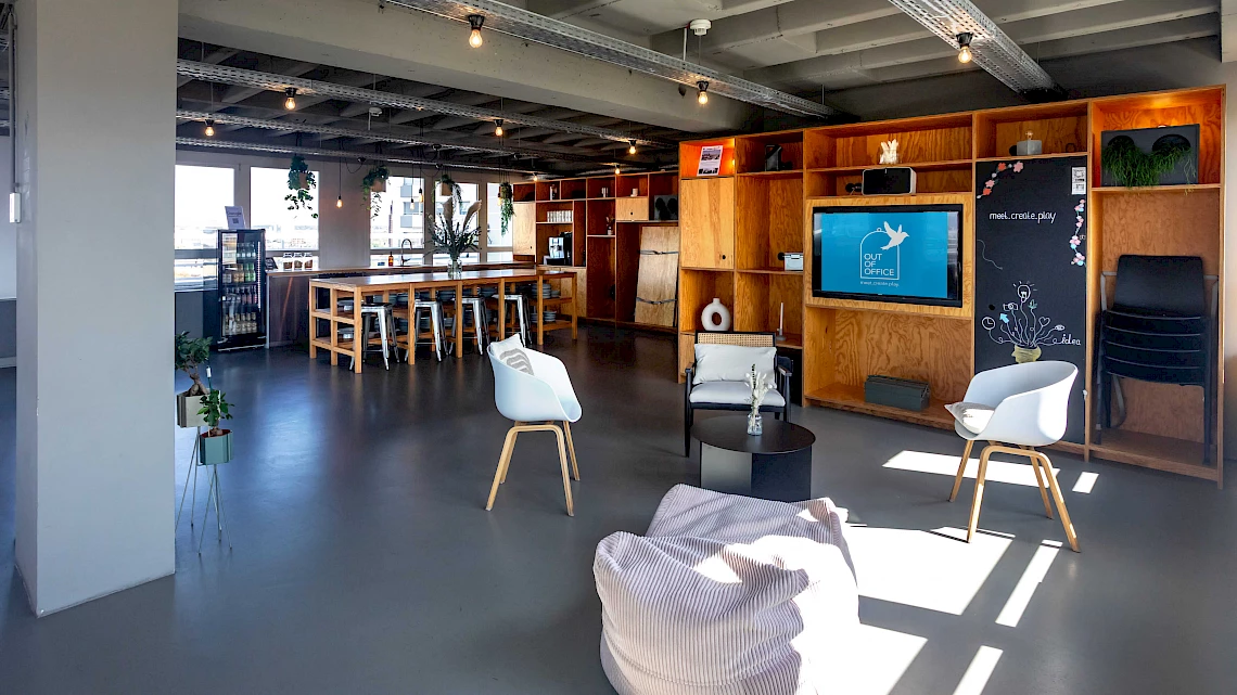 Cosy lounge area in the event location Frankfurt Sachsenhausen