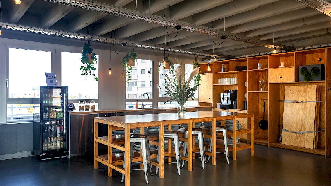 The heart of the Sachsenhausen event location - the kitchen