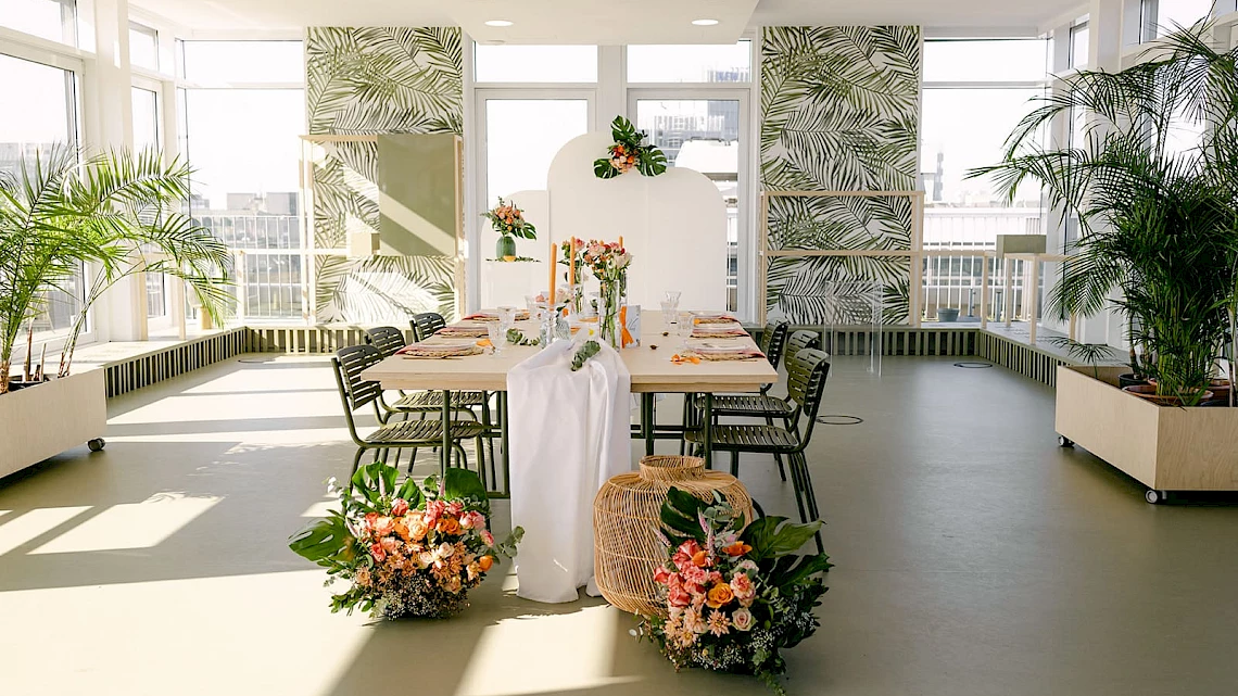 Celebrate your wedding in Frankfurt: with a beautifully decorated venue