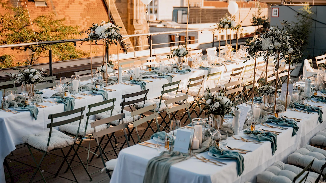 Heiraten in Stuttgart auf einer der größten Dachterrassen der Stadt