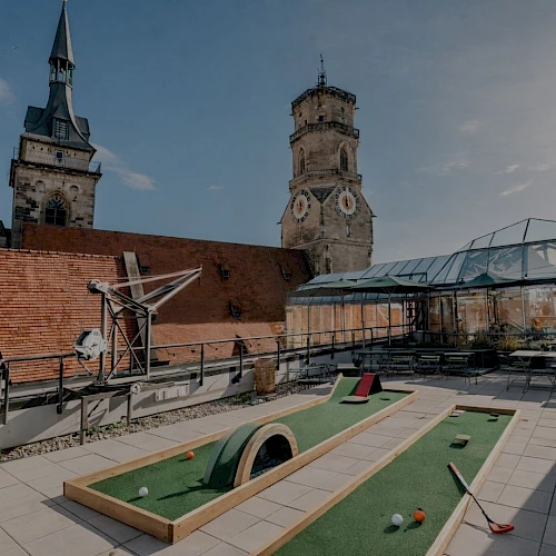 Mini golf above the rooftops stuttgart