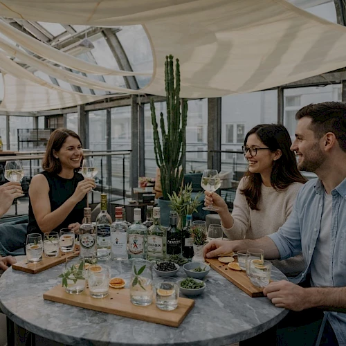 Flavourful gin tasting