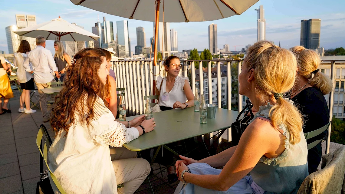 Summer party location in Frankfurt's Westend with a fantastic roof terrace