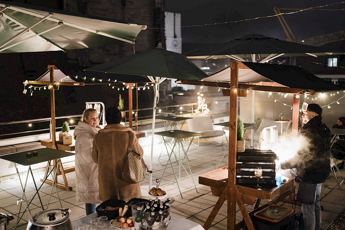 Exclusive Christmas market above the rooftops of Stuttgart