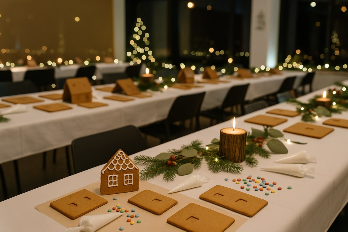 Christmas party idea: Create your own gingerbread house
