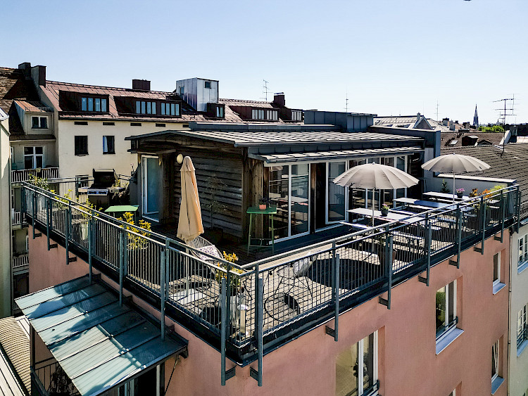 Rooftop Eventlocation M&uuml;nchen: Das kreative OutOfOffice Glockenbachviertel