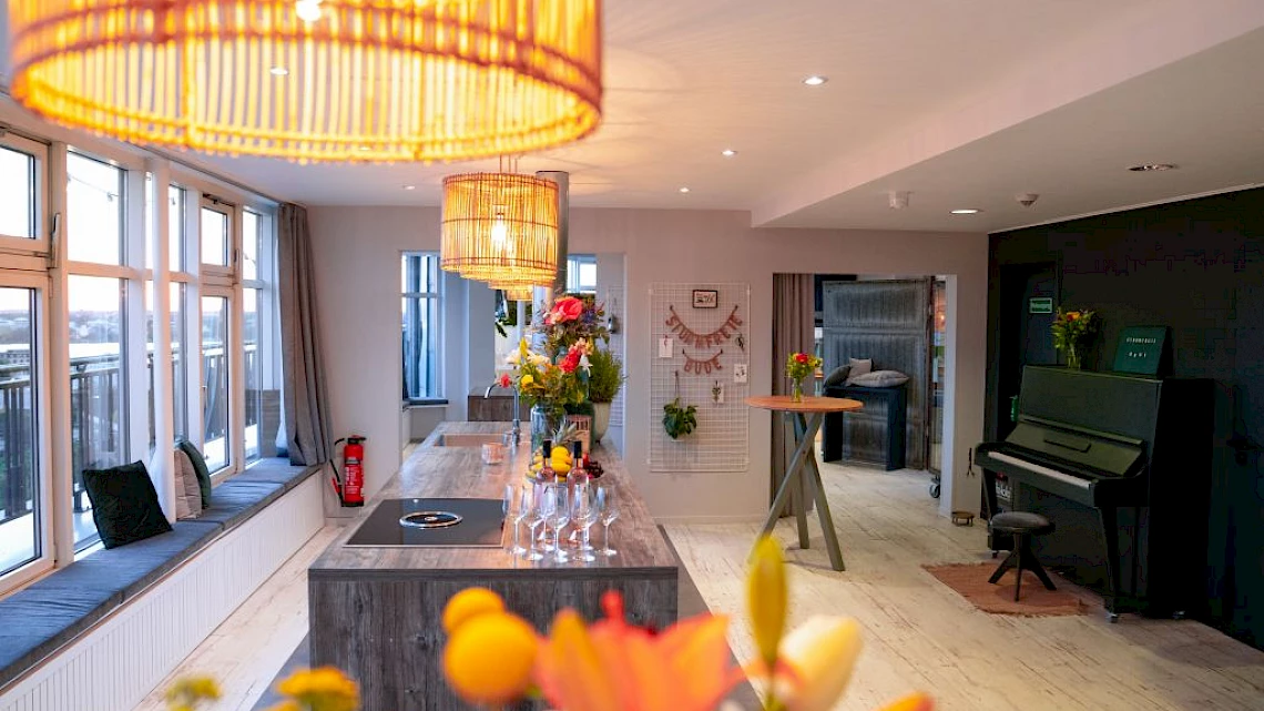 Kitchen counter at the event location Hamburg: Sturmfreie Bude Alster