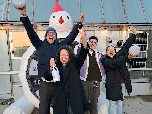 Team event idea: Snowball fight above the rooftops of Stuttgart